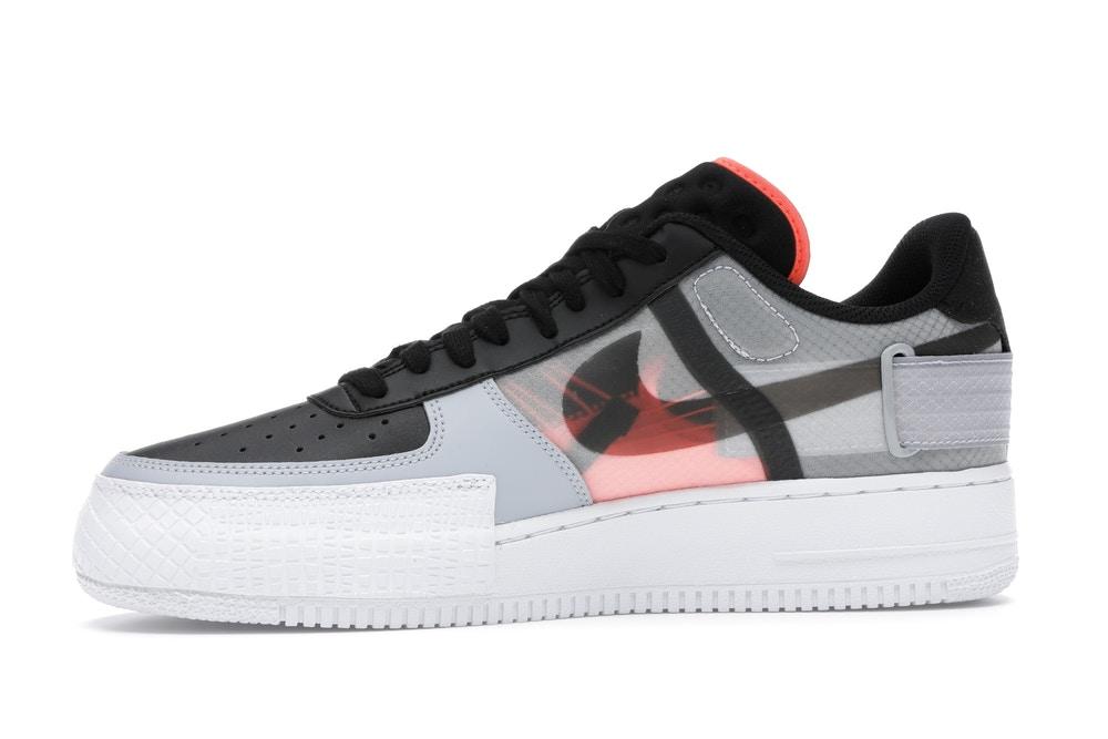 NIKE AIR FORCE 1 TYPE "BLACK HYPER CRIMSON"