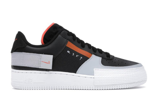 NIKE AIR FORCE 1 TYPE "BLACK HYPER CRIMSON"