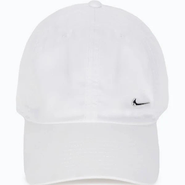 NIKE CAP DRI-FIT CLUB METAL SWOOSH "WHITE"