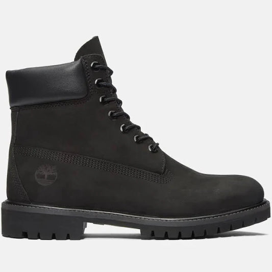 TIMBERLAND PREMIUM LACE-UP LEATHER BOOTS "BLACK"