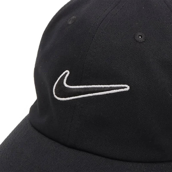 NIKE CLUB SWOOSH CAP "BLACK"